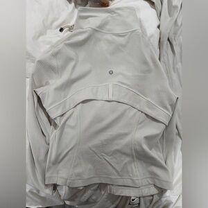 Cream LULULEMON Athletic Jacket